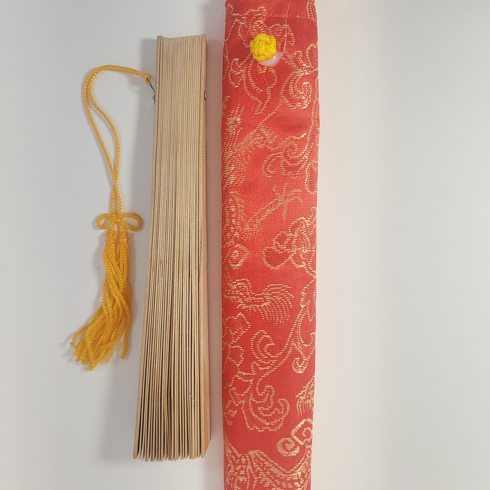 Two Wooden Hand Fans
